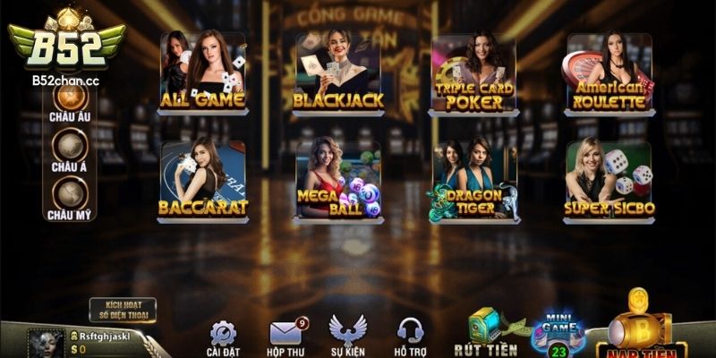Chơi game và đổi thưởng không giới hạn cùng Blackjack online B52